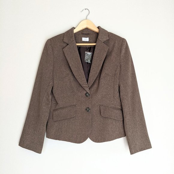 NWT Suzy Shier Herringbone Blazer - Picture 1 of 9